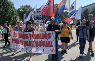 La FSSS-CSN marche pour le droit au logement