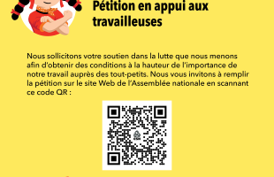 Pétition pour l’amélioration des conditions de travail dans le réseau des CPE