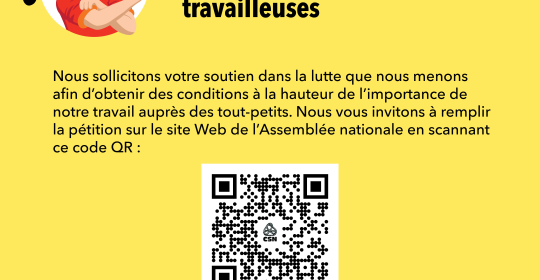 Pétition pour l’amélioration des conditions de travail dans le réseau des CPE