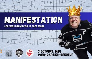 Manifestation nationale à Québec le 3 octobre