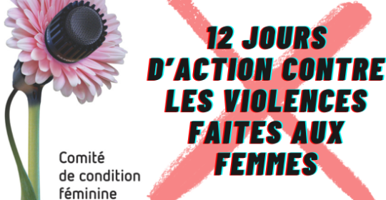 12 jours d’action contre les violences faites aux femmes