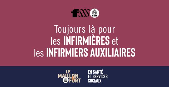 Pour la reconnaissance des infirmières et infirmiers auxiliaires