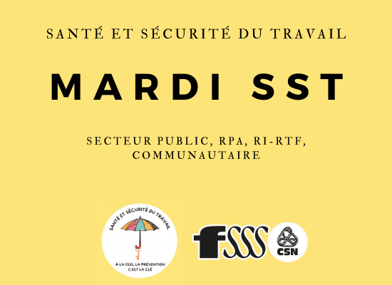 SST dans le secteur public ainsi que dans les RPA, les RI-RTF et le communautaire