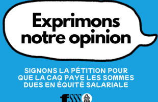 Équité salariale : signons la pétition !