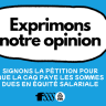 Équité salariale : signons la pétition !