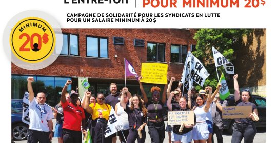 Campagne de solidarité pour les travailleuses et les travailleurs de l’Entre-Toit