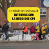 Stéphanie Vachon au micro de la balado de Fred Savard