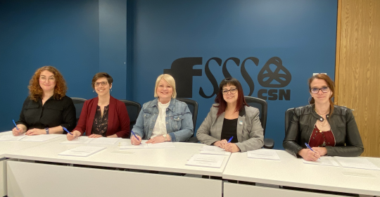 Signature de l’entente collective