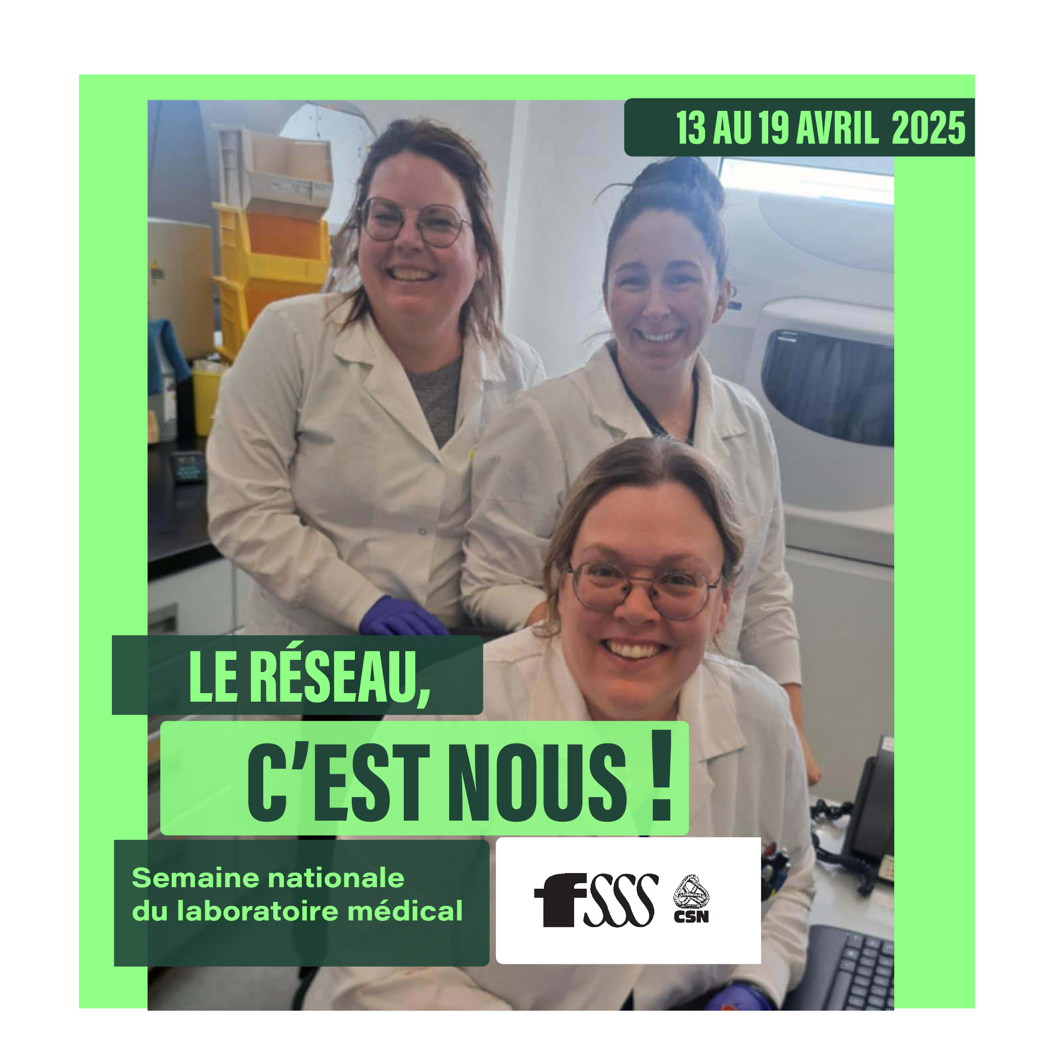 Semaine nationale du laboratoire médical – 13 au 19 avril 2025