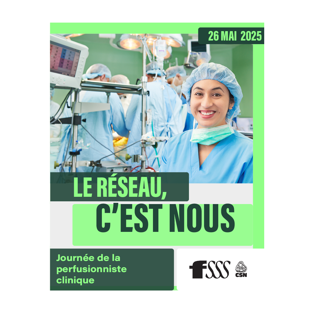 Journée de la perfusionniste clinique — 26 mai 2025