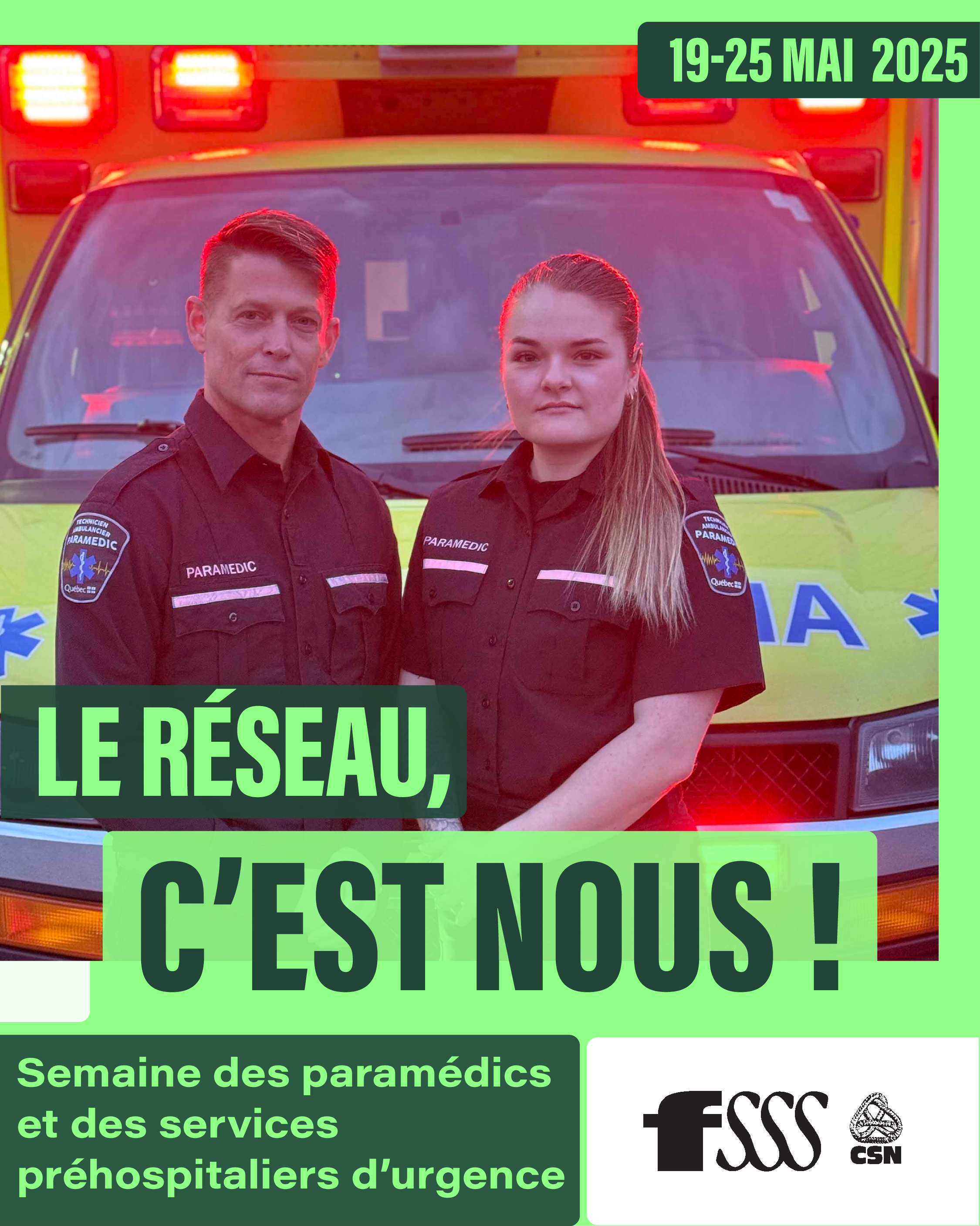 Semaine des paramédics et des services préhospitaliers d’urgence – 19 au 25 mai