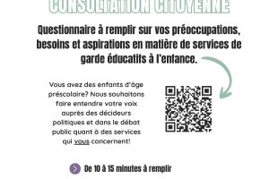 Consultation citoyenne « Futur en chantier : des services de garde éducatifs à l’enfance pensés avec et pour les familles »