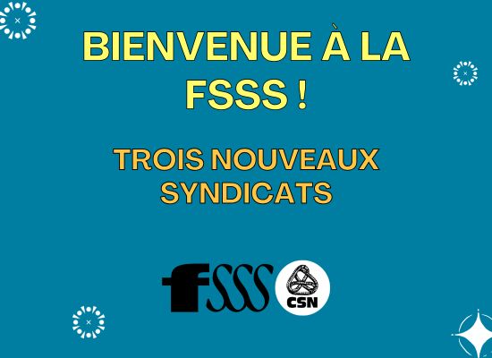 Trois nouveaux syndicats à la FSSS ! 🎉