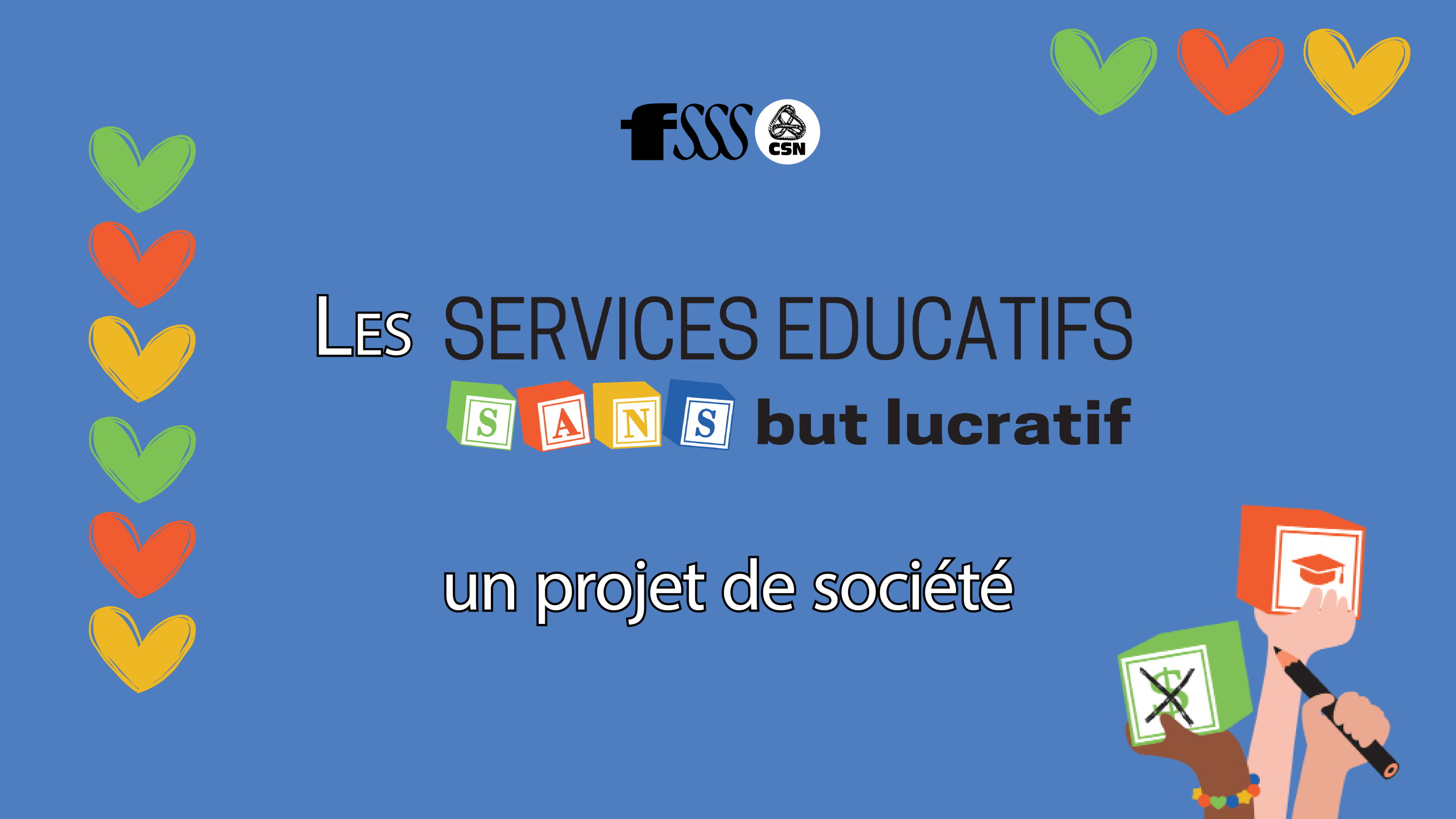 Les services éducatifs sans but lucratif : un projet de société